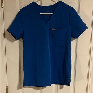 Figs Catarina Blue Scrub Top